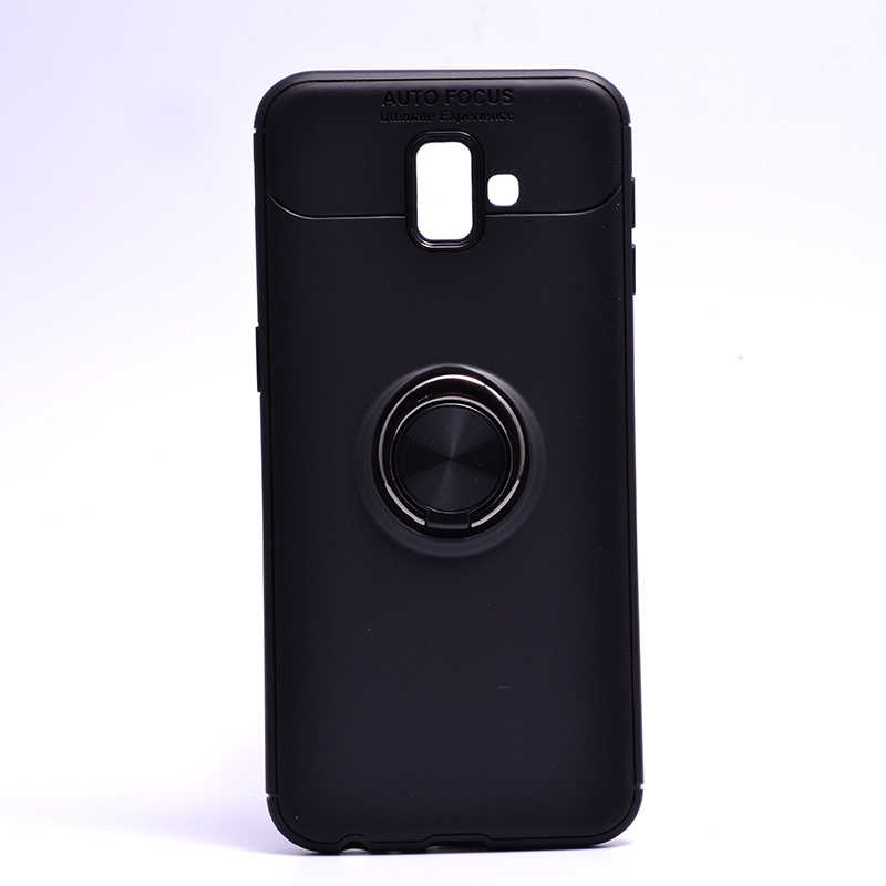 Galaxy J6 Plus Kılıf Zore Ravel Silikon Kapak - Siyah