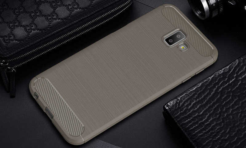 Galaxy J6 Plus Kılıf Zore Room Silikon Kapak - Gri