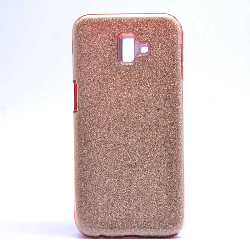 Galaxy J6 Plus Kılıf Zore Shining Silikon - Gold