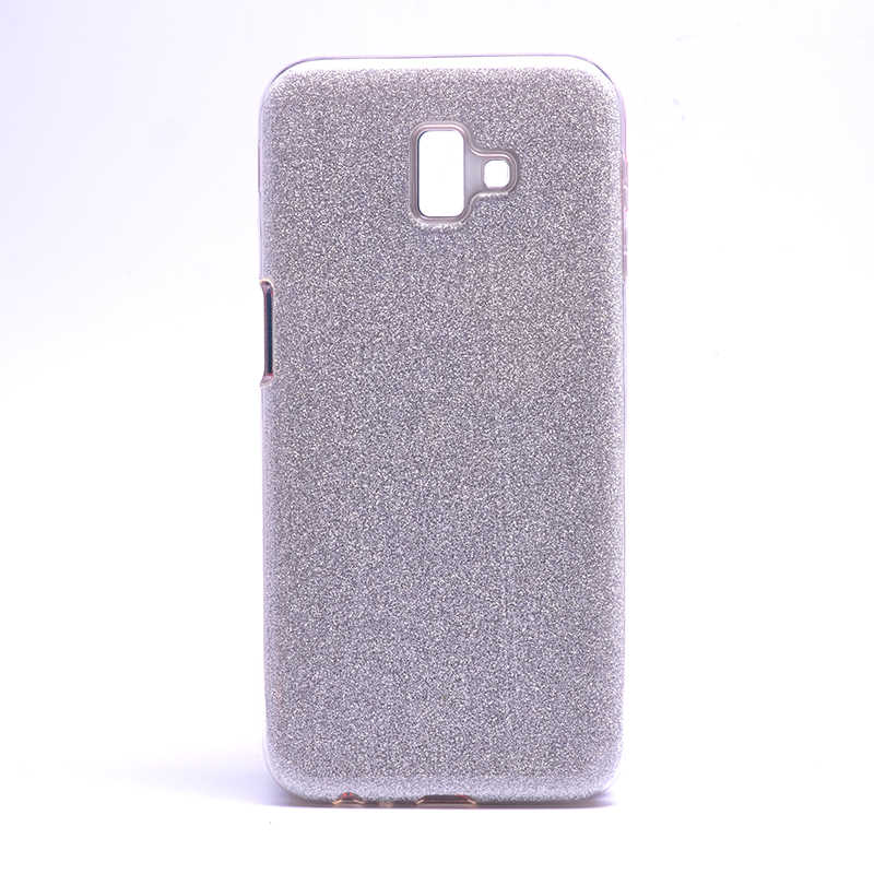 Galaxy J6 Plus Kılıf Zore Shining Silikon - Gümüş