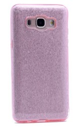 Galaxy J7 2016 Case Zore Shining Silicon Rose Gold