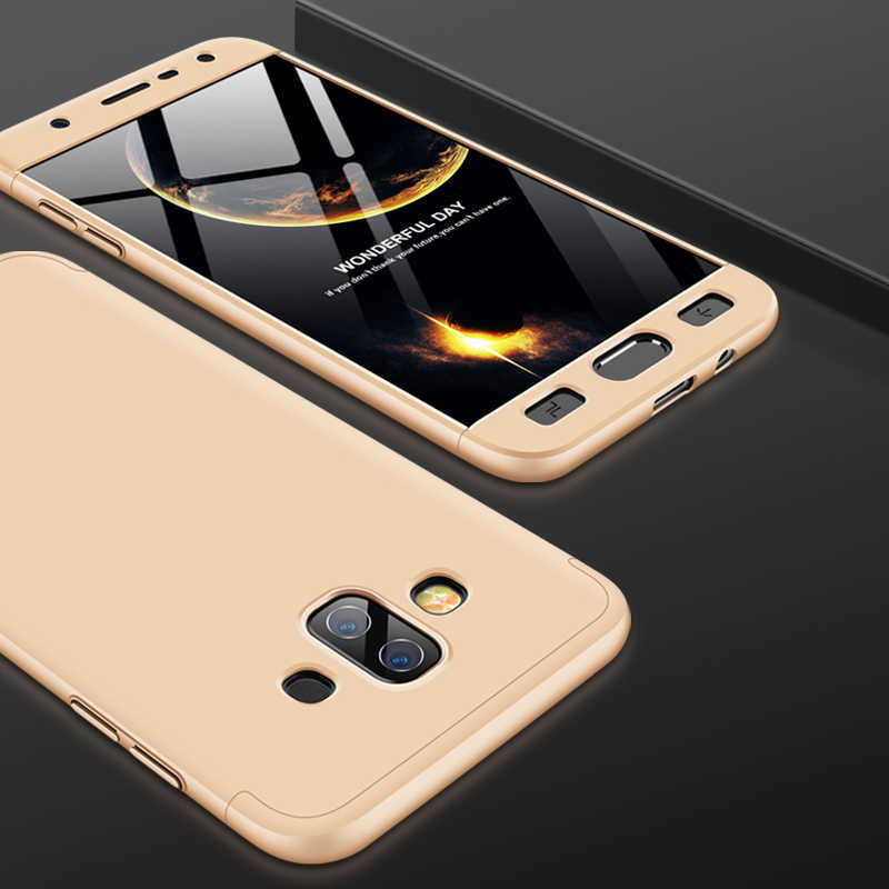 Galaxy J7 Duo Kılıf Zore Ays Kapak - Gold