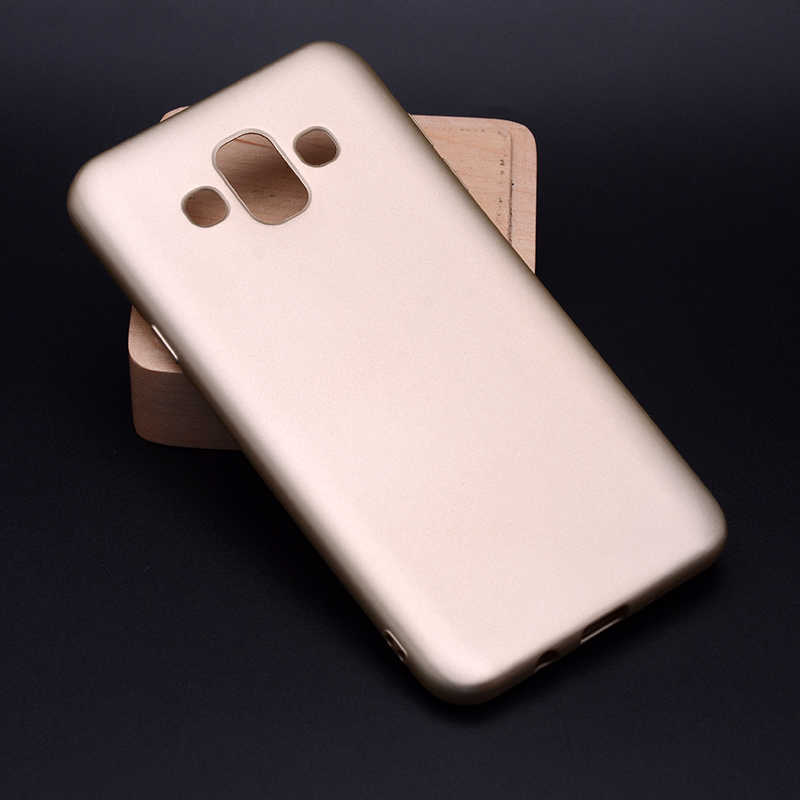 Galaxy J7 Duo Kılıf Zore Premier Silikon Kapak - Gold