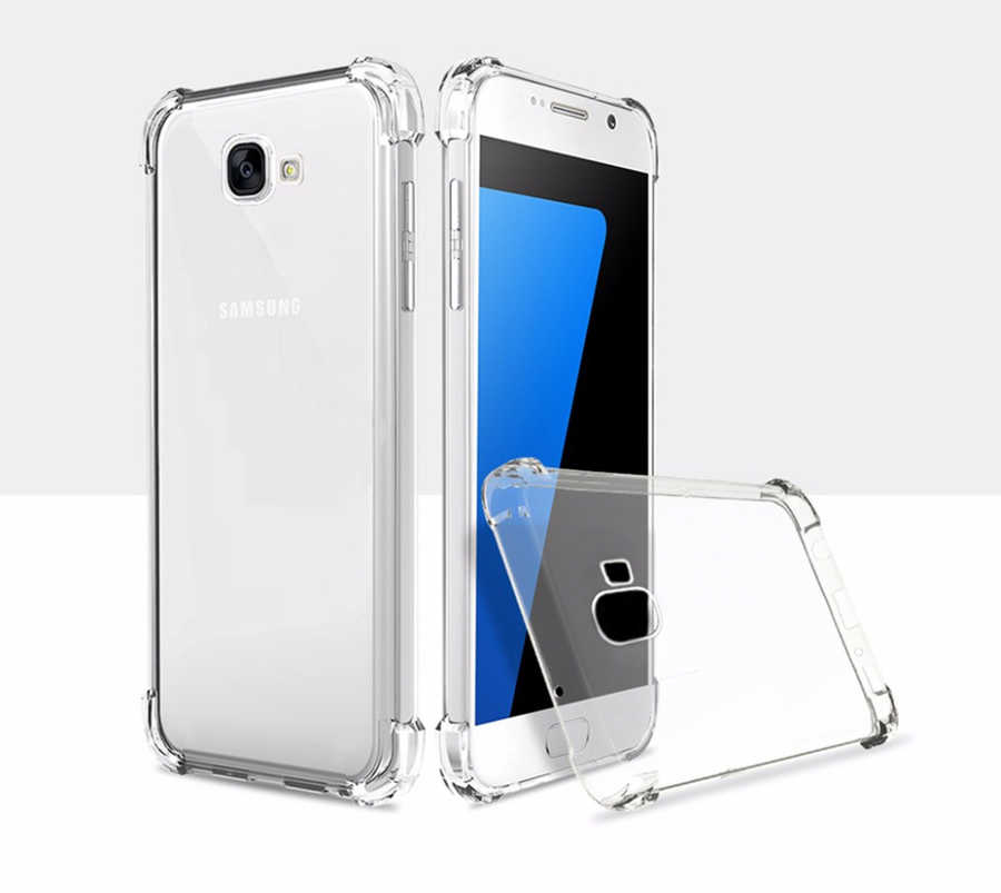 Galaxy J7 Prime Kılıf Zore Nitro Anti Shock Silikon - Renksiz