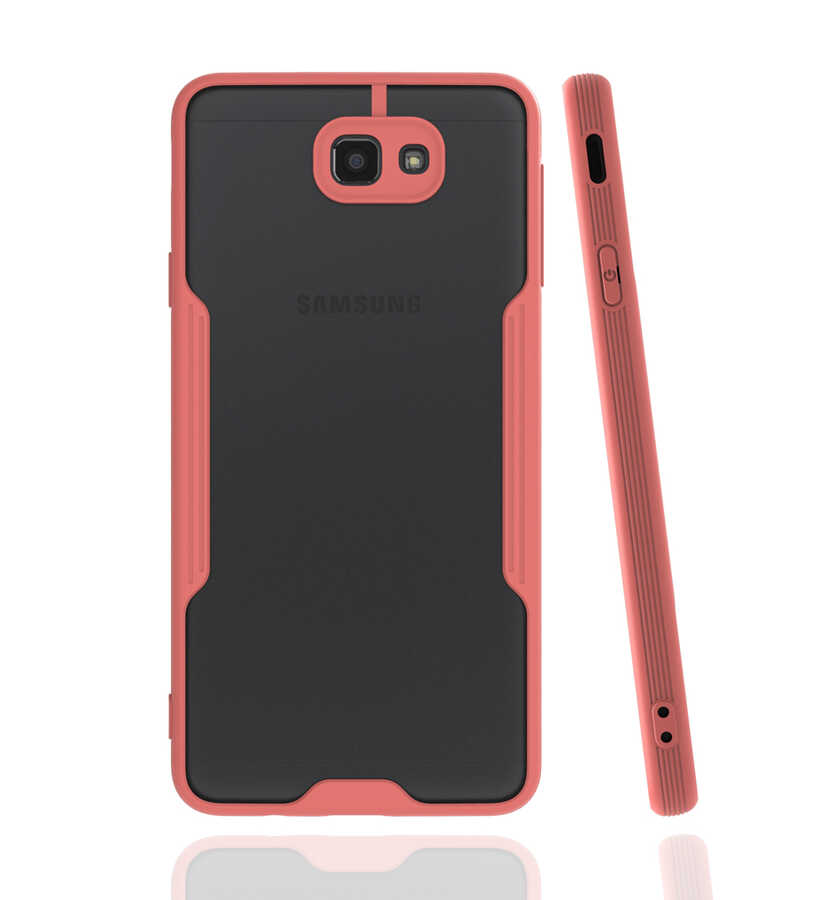Galaxy J7 Prime Kılıf Zore Parfe Kapak - Pembe
