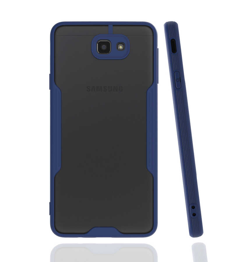 Galaxy J7 Prime Kılıf Zore Parfe Kapak - Lacivert