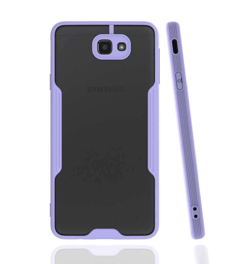 Galaxy J7 Prime Kılıf Zore Parfe Kapak - Mor