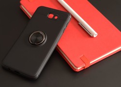 Galaxy J7 Prime Kılıf Zore Ravel Silikon Kapak Siyah