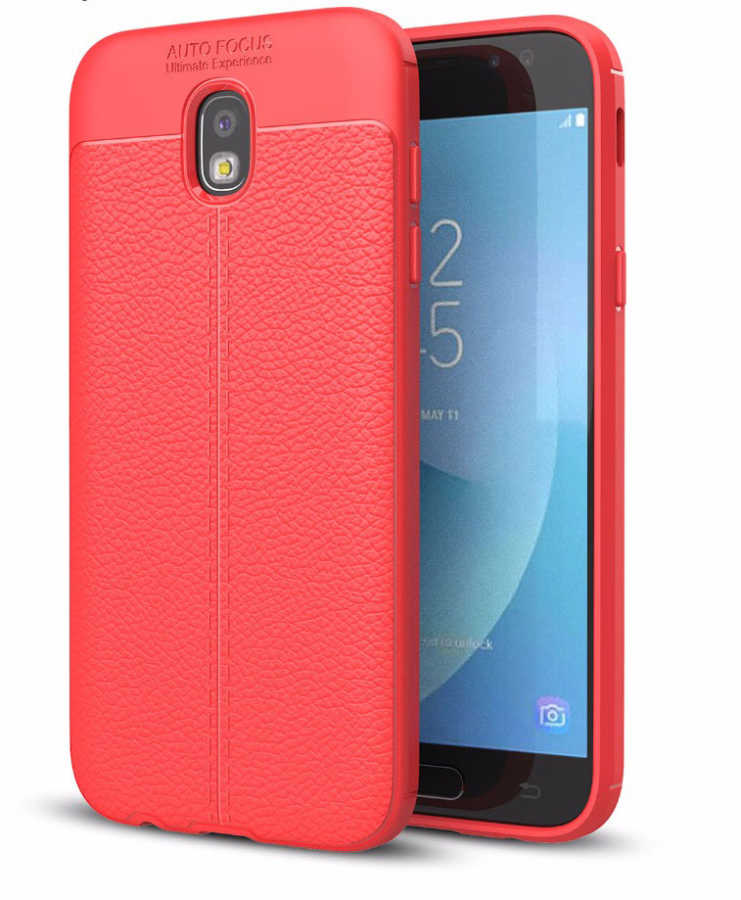 Galaxy J730 Pro Kılıf Zore Niss Silikon Kapak - Kırmızı