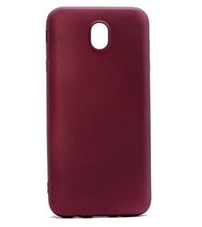 Galaxy J730 Pro Kılıf Zore Premier Silikon Kapak Mürdüm