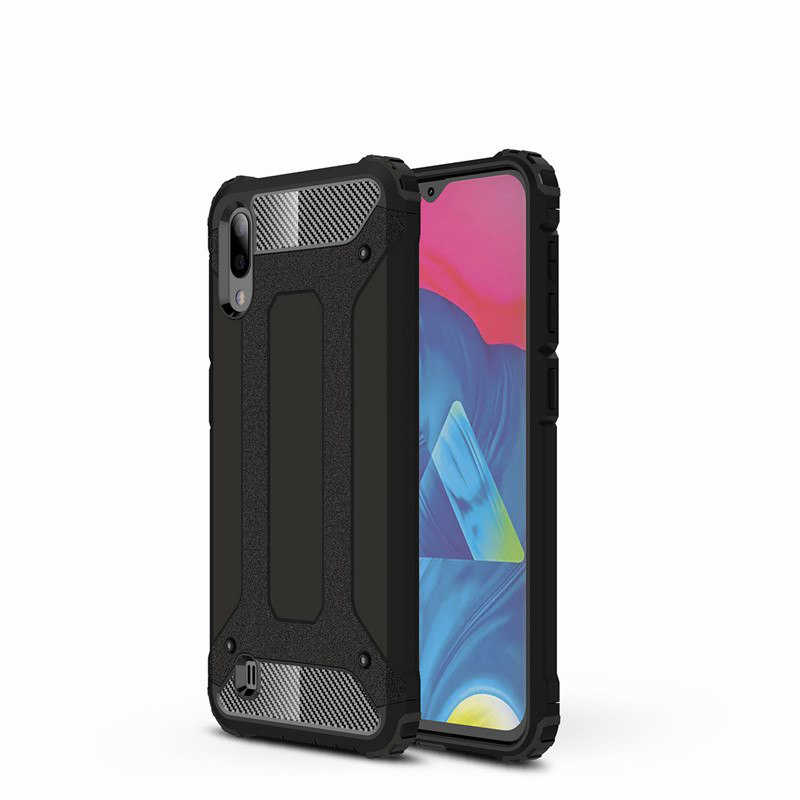 Galaxy M10 Kılıf Zore Crash Silikon Kapak - Siyah