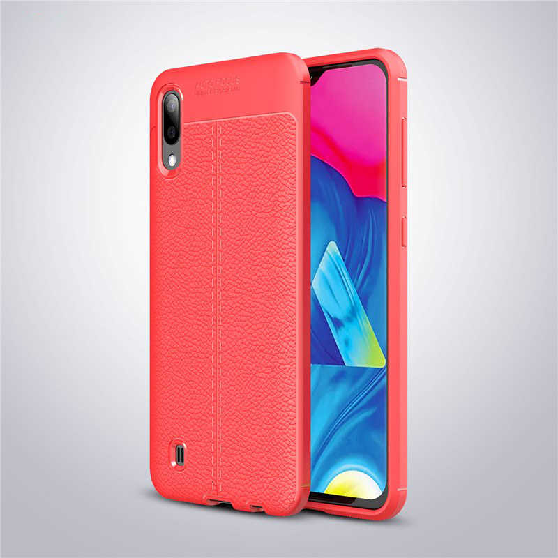 Galaxy M10 Kılıf Zore Niss Silikon Kapak - Kırmızı