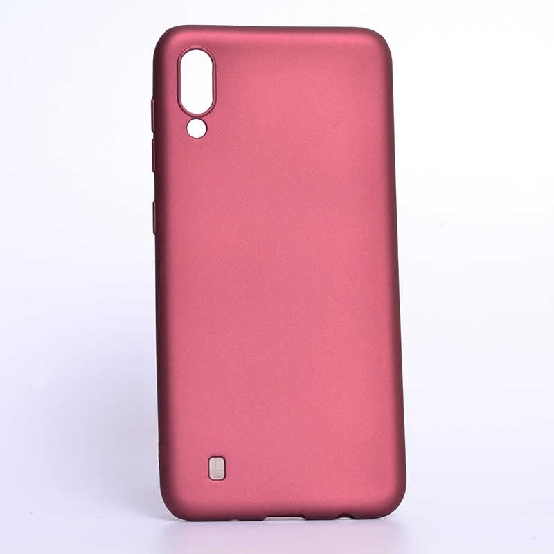 Galaxy M10 Kılıf Zore Premier Silikon Kapak - Mürdüm