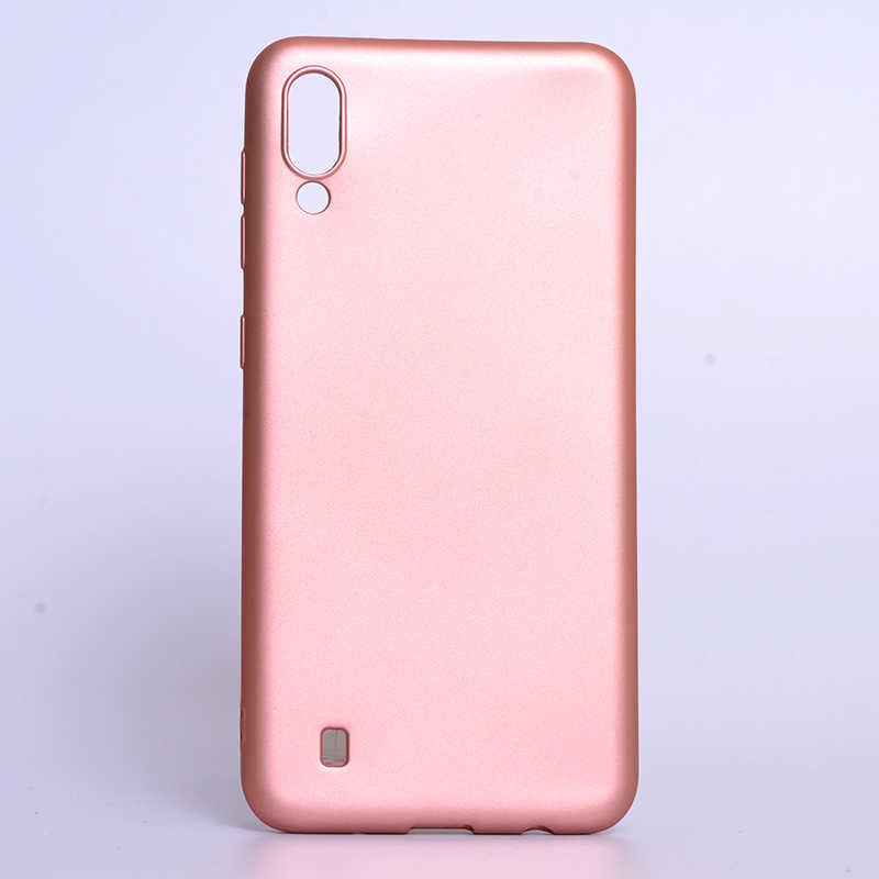 Galaxy M10 Kılıf Zore Premier Silikon Kapak - Rose Gold