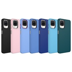 Galaxy M12 Case Metal Frame and Button Design Silicone Zore Luna Cover - 2