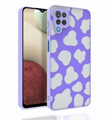 Galaxy M12 Kılıf Desenli Kamera Korumalı Parlak Zore Nora Kapak - 8