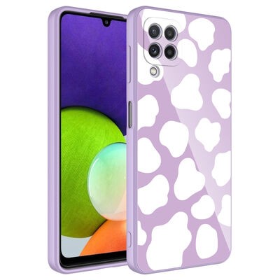 Galaxy M12 Kılıf Kamera Korumalı Desenli Sert Silikon Zore Epoksi Kapak - 9
