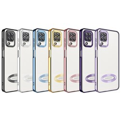 Galaxy M12 Kılıf Kamera Korumalı Logo Gösteren Zore Omega Kapak - 2