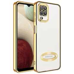 Galaxy M12 Kılıf Kamera Korumalı Logo Gösteren Zore Omega Kapak - 5