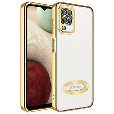 Galaxy M12 Kılıf Kamera Korumalı Logo Gösteren Zore Omega Kapak - 5