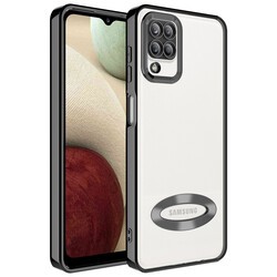 Galaxy M12 Kılıf Kamera Korumalı Logo Gösteren Zore Omega Kapak - 3