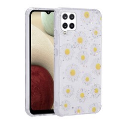 Galaxy M12 Kılıf Simli Desenli Kamera Korumalı Parlak Zore Popy Kapak - 3
