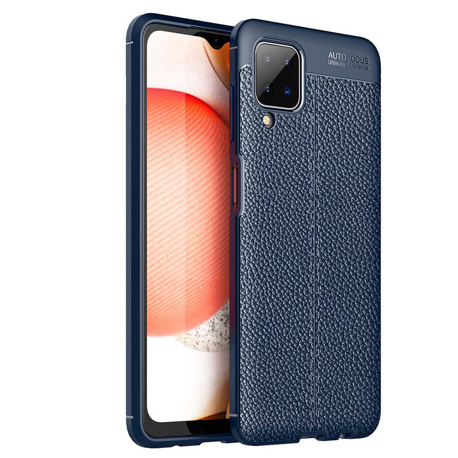Galaxy M12 Kılıf Zore Niss Silikon Kapak - Lacivert