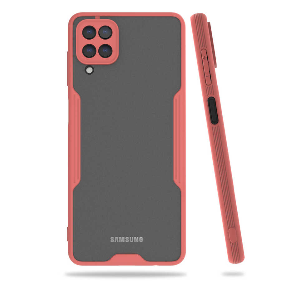 Galaxy M12 Kılıf Zore Parfe Kapak - Pembe