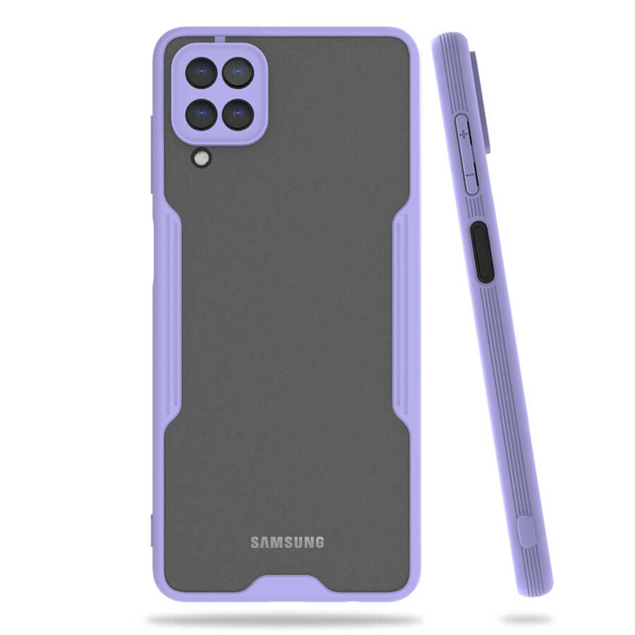 Galaxy M12 Kılıf Zore Parfe Kapak - Mor