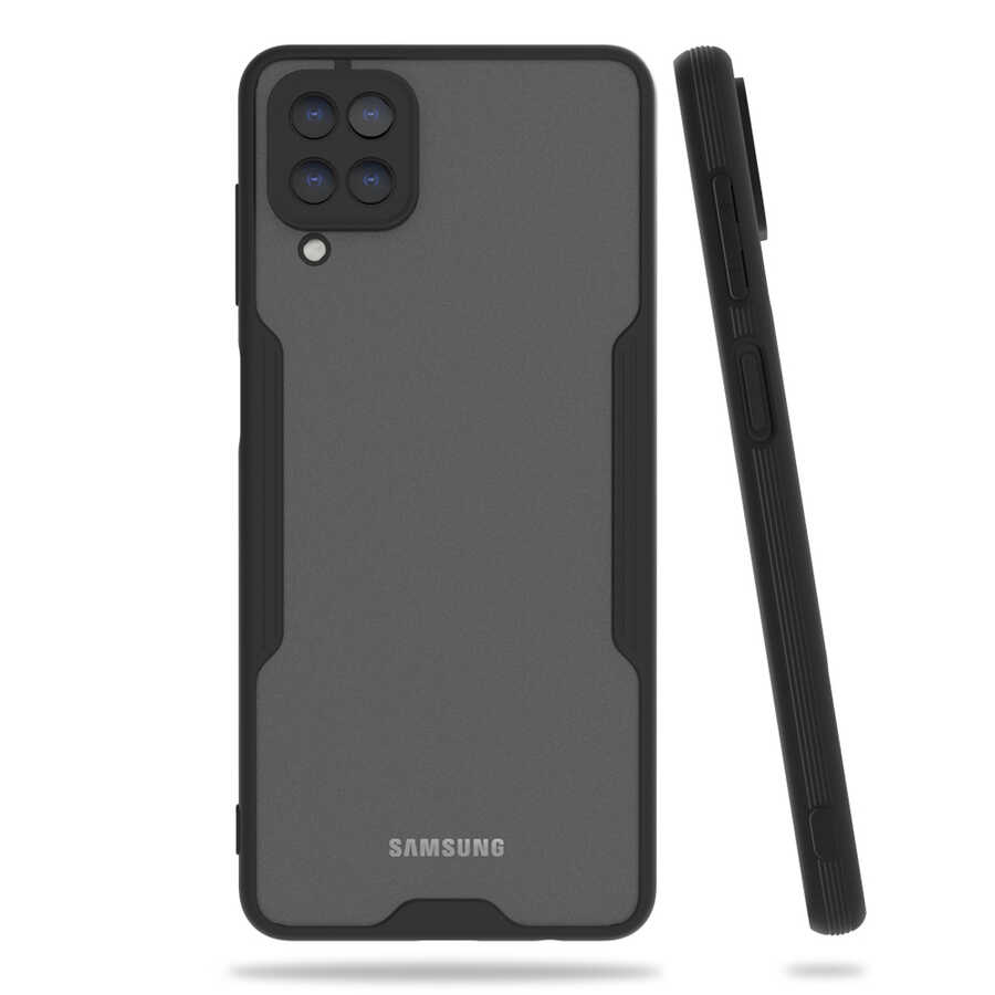 Galaxy M12 Kılıf Zore Parfe Kapak - Siyah