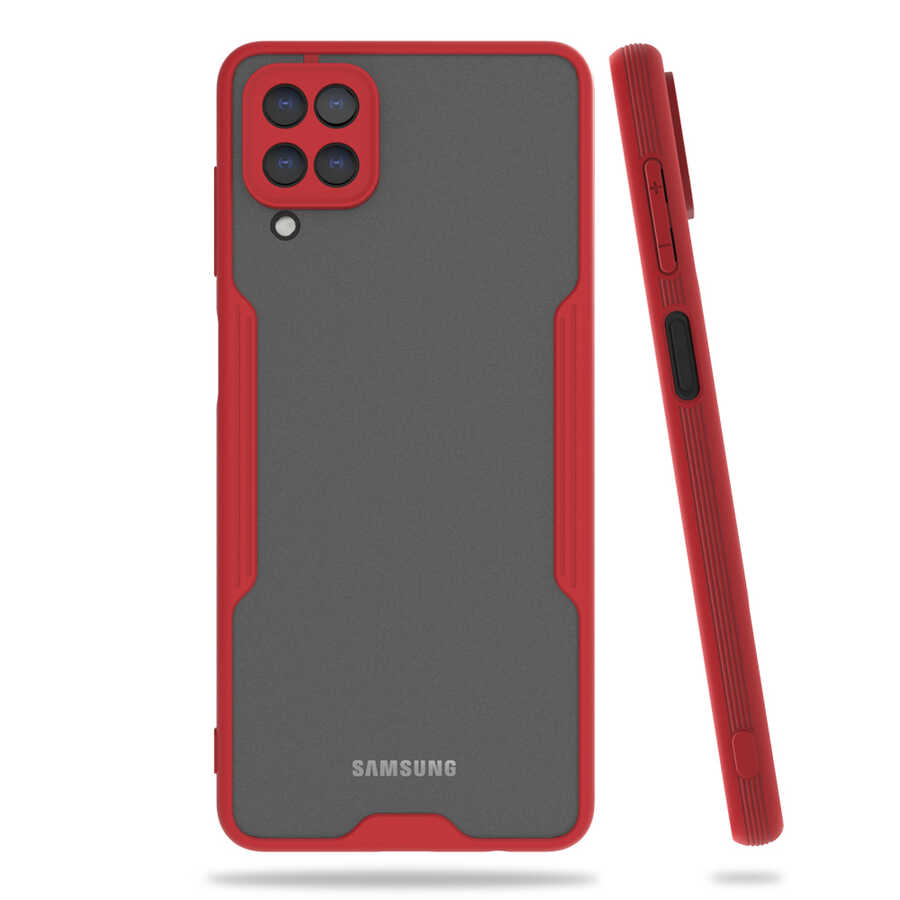 Galaxy M12 Kılıf Zore Parfe Kapak - Kırmızı