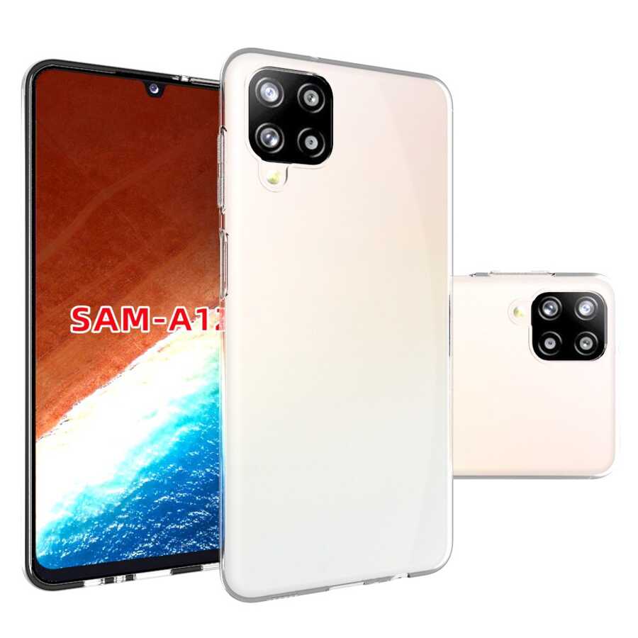 Galaxy M12 Kılıf Zore Süper Silikon Kapak - Renksiz