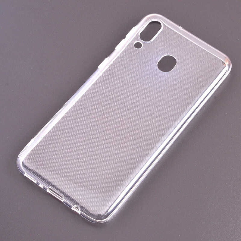 Galaxy M20 Kılıf Zore Süper Silikon Kapak - Renksiz