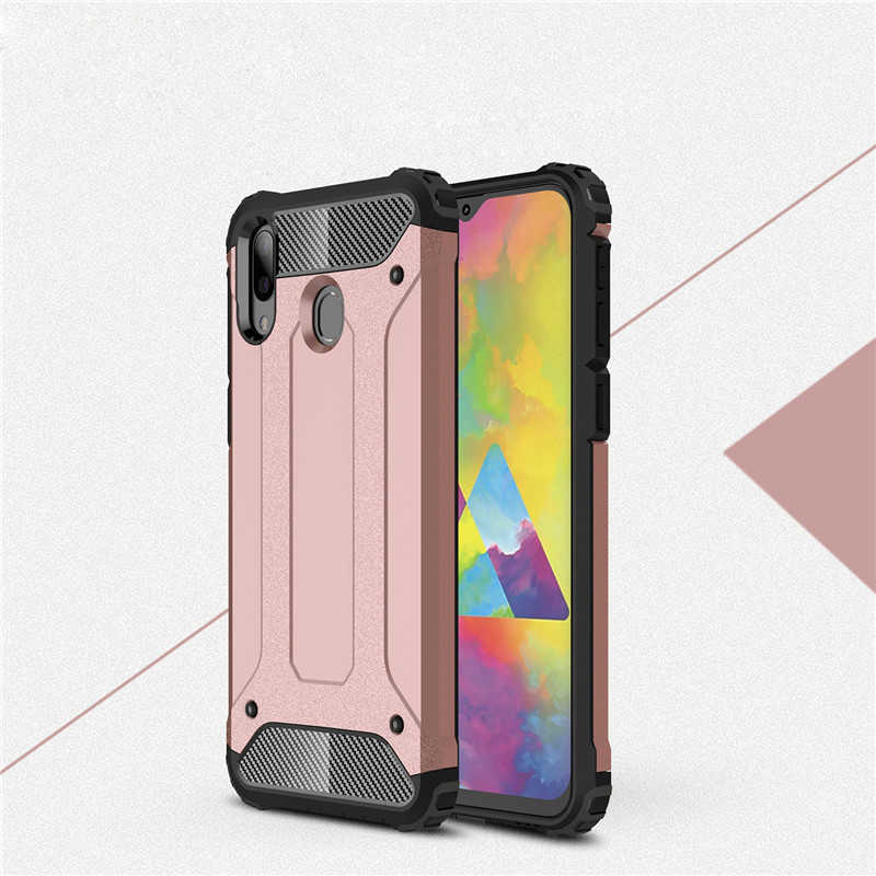 Galaxy M20 Kılıf Zore Crash Silikon Kapak - Rose Gold