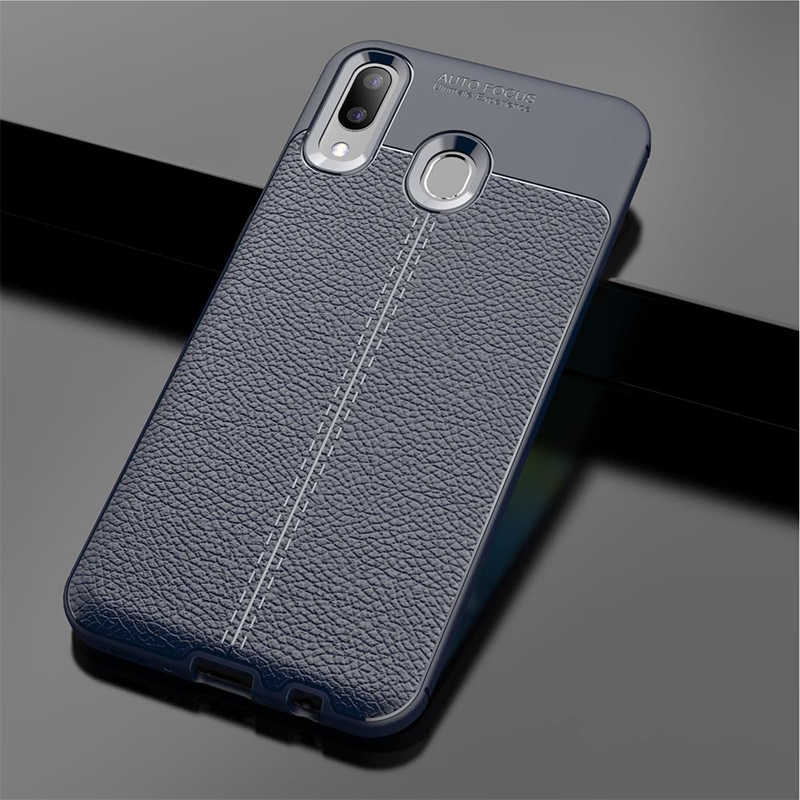 Galaxy M20 Kılıf Zore Niss Silikon Kapak - Lacivert