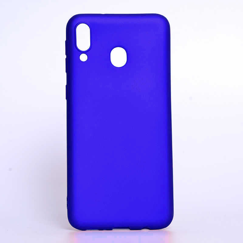 Galaxy M20 Kılıf Zore Premier Silikon Kapak - Saks Mavi