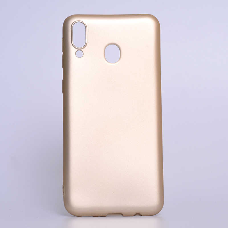 Galaxy M20 Kılıf Zore Premier Silikon Kapak - Gold