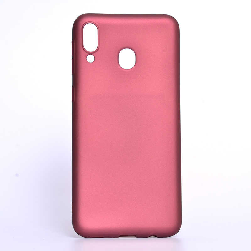 Galaxy M20 Kılıf Zore Premier Silikon Kapak - Mürdüm