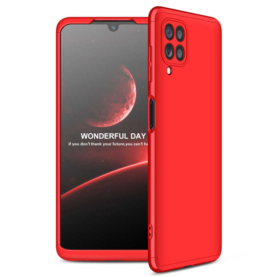 Galaxy M22 Kılıf Zore Ays Kapak - Kırmızı