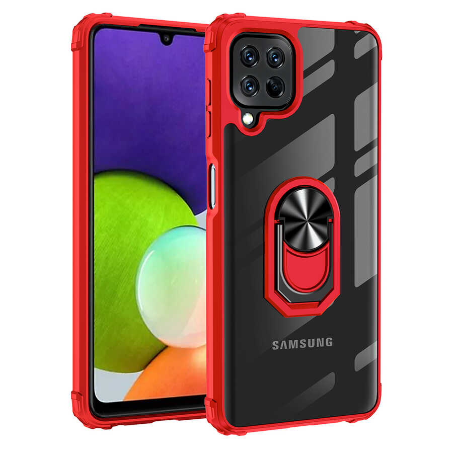 Galaxy M22 Kılıf Zore Mola Kapak - Kırmızı
