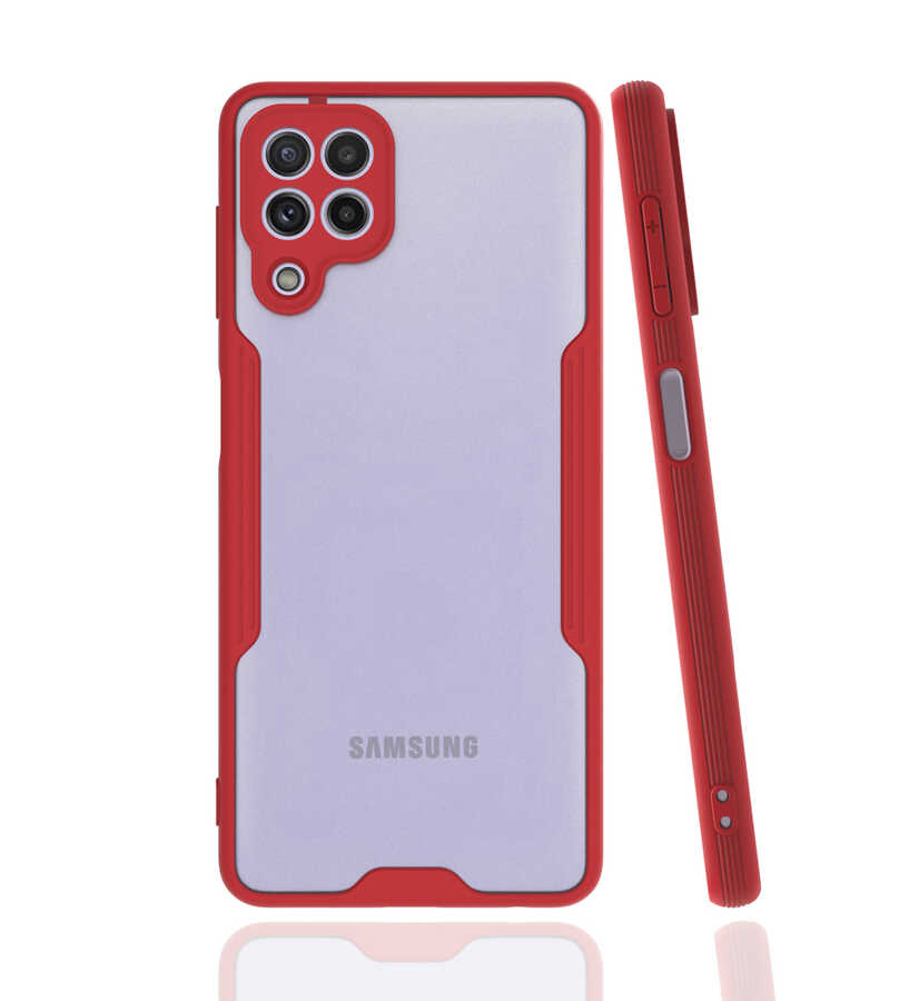 Galaxy M22 Kılıf Zore Parfe Kapak - Kırmızı