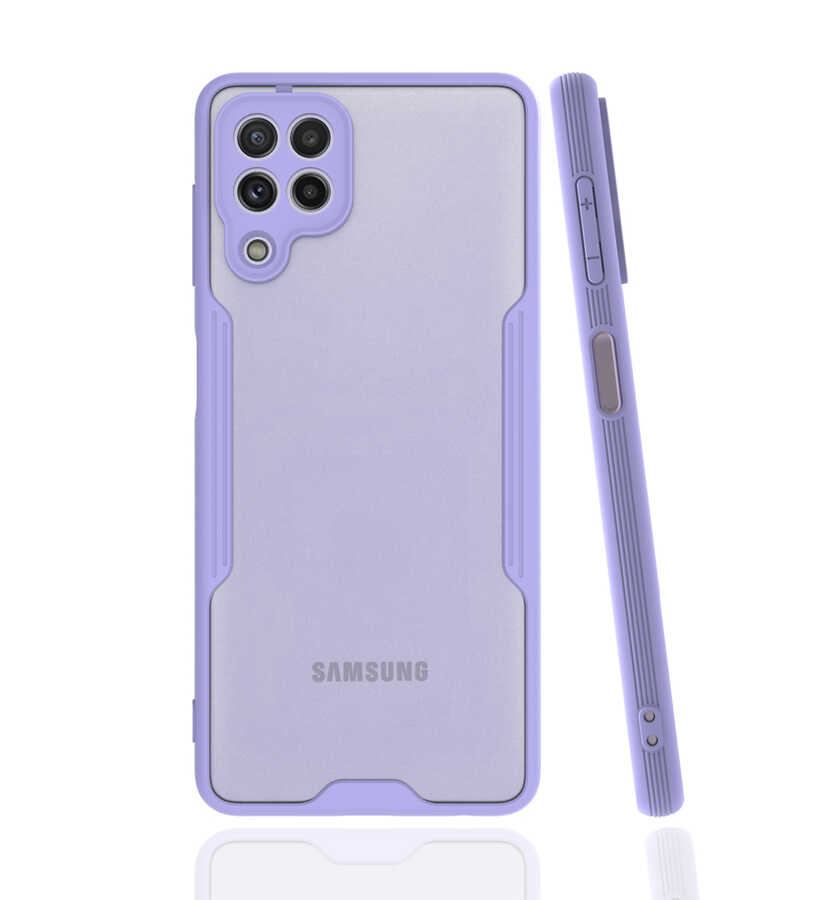 Galaxy M22 Kılıf Zore Parfe Kapak - Mor