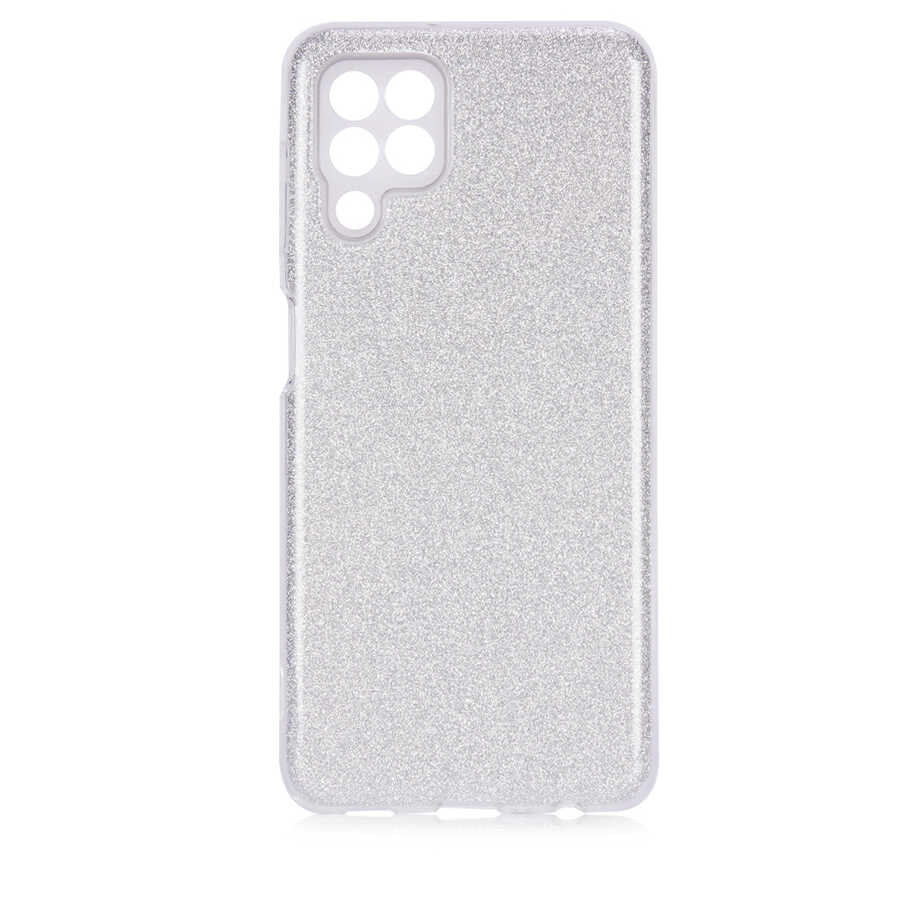 Galaxy M22 Kılıf Zore Shining Silikon - Gri