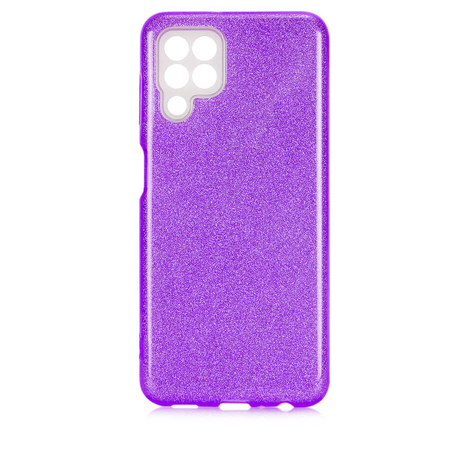 Galaxy M22 Kılıf Zore Shining Silikon - Mor