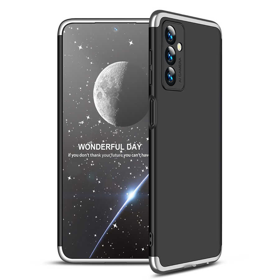 Galaxy M23 Kılıf Zore Ays Kapak - Siyah-Gri