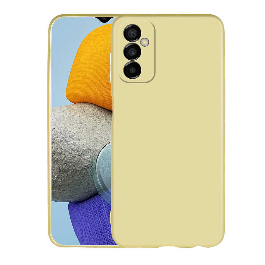 Galaxy M23 Kılıf Zore Premier Silikon Kapak - Gold