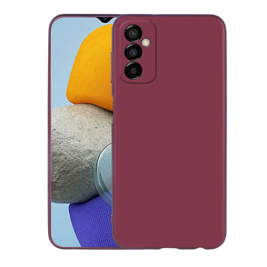 Galaxy M23 Kılıf Zore Premier Silikon Kapak - Mürdüm