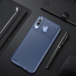 Galaxy M30 Kılıf Zore Negro Silikon Kapak Lacivert