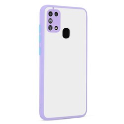 Galaxy M31 Kılıf Zore Hux Kapak Lila