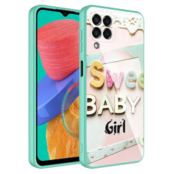 Galaxy M33 Case Camera Protected Patterned Hard Silicone Zore Epoxy Cover - Zore